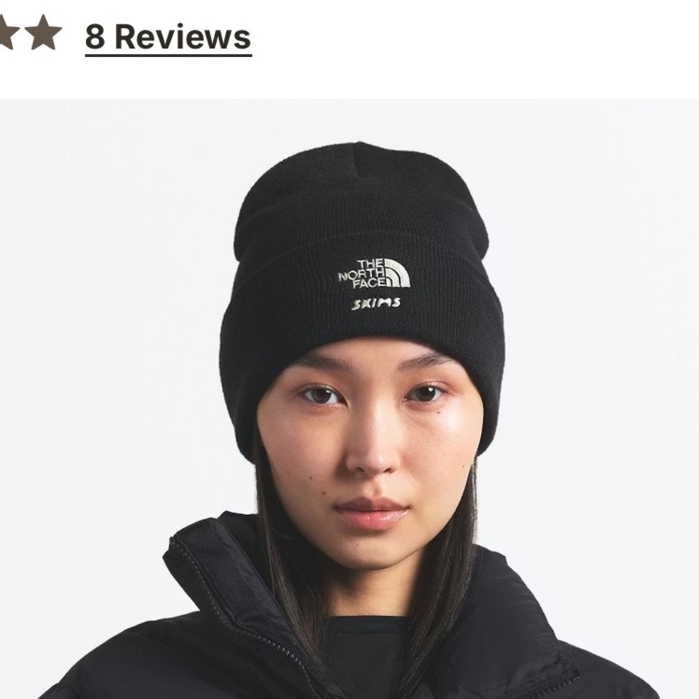 The North Face x Skims Classic Black Beanie